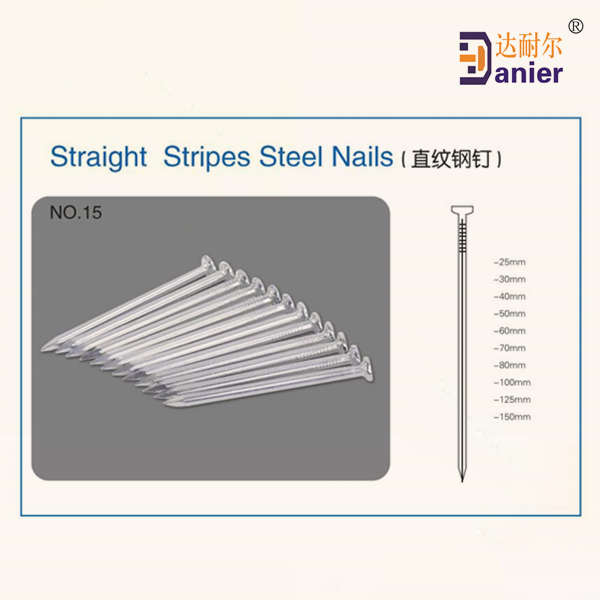 Straight Stripes Steel Nails