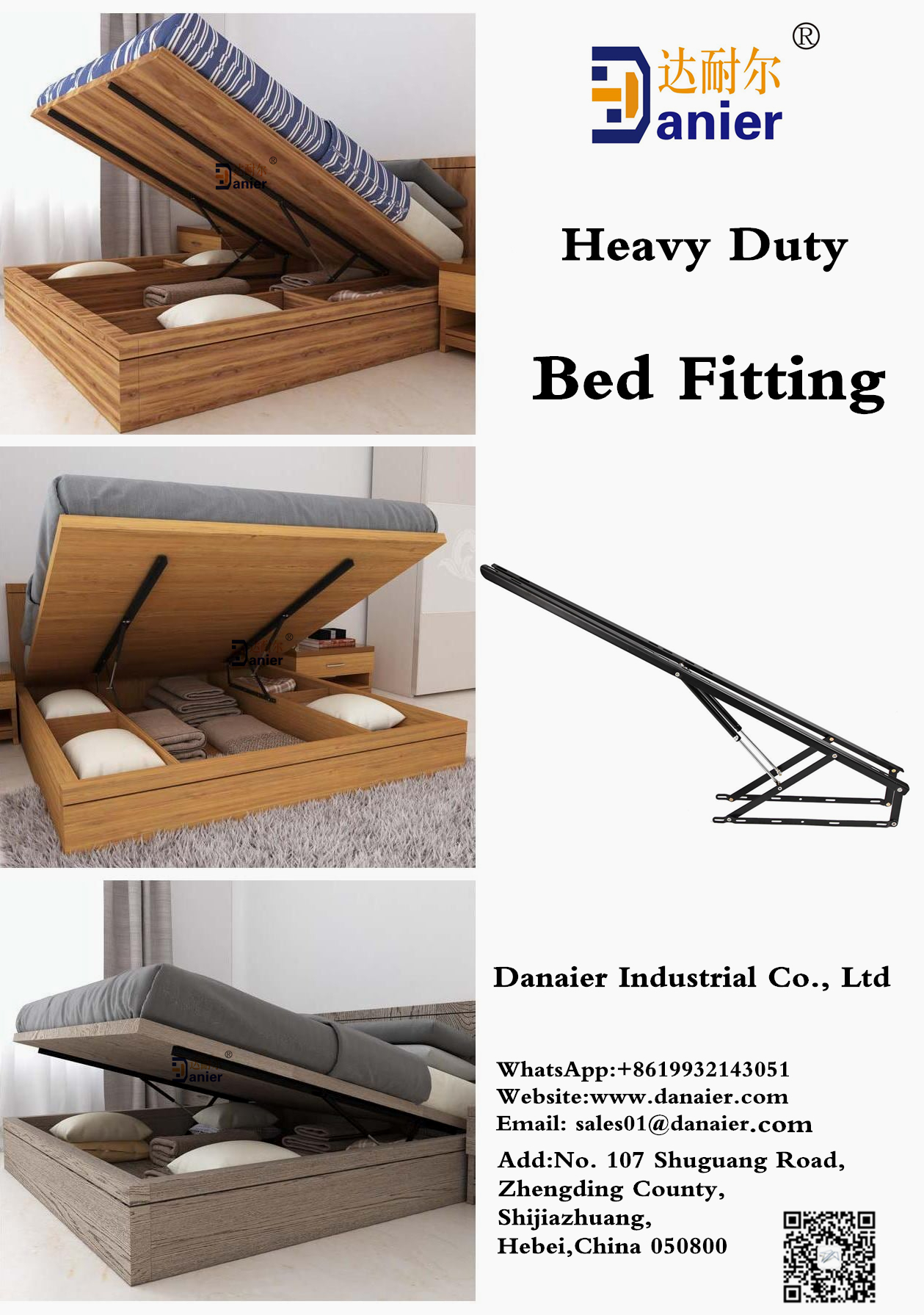 Danaier Heavy Duty Bed Fitting